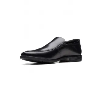 Clarks, Pantofi de piele Howard Edge, Negru, 9.5