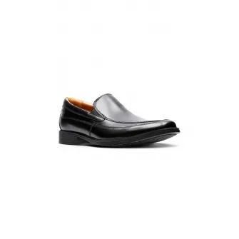 Clarks, Pantofi loafer de piele Tilden, Negru, 7
