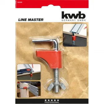 Clema de fixare rigla de precizie Line Master, KWB Professional