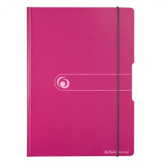 Clipboard dublu Herlitz, A4, Mov/Gri