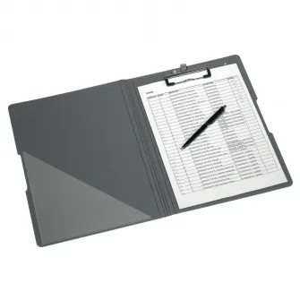 Clipboard dublu Herlitz, A4, Mov/Gri