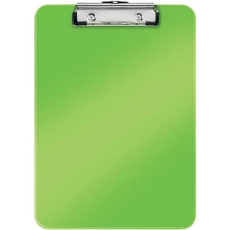 Clipboard Leitz WOW, simplu, PS, A4, 100 coli, verde