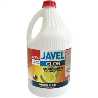 Clor Sano, cu parfum de lamaie, 4 L