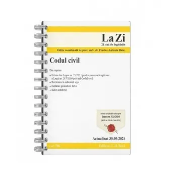 Codul civil. Cod 796. Actualizat 30.09.2024, Flavius Antoniu Baias