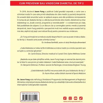 Codul diabetului. Cum prevenim sau vindecam diabetul de tip 2, Dr. Jason Fung