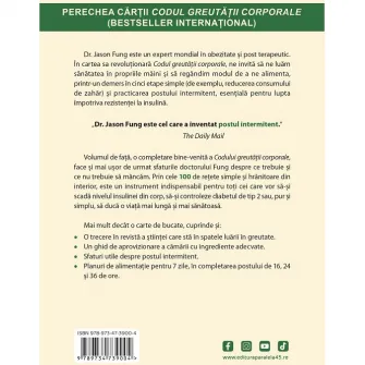 Codul greutatii corporale. Carte de bucate, Dr. Jason Fung