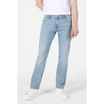 COLINS, Blugi cu model uni David, Albastru deschis, W34-L30