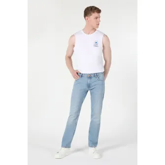 COLINS, Blugi cu model uni David, Albastru deschis, W34-L30