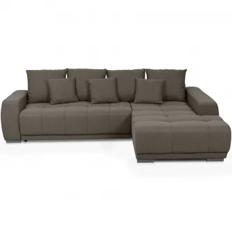 Coltar extensibil Kring Sky, 204x280 cm, montaj dreapta, culoare antracit