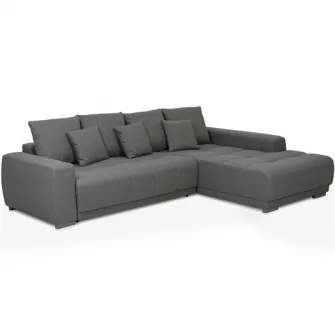 Coltar extensibil Kring Sky, 204x280 cm, montaj dreapta, culoare gri