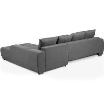 Coltar extensibil Kring Sky, 204x280 cm, montaj dreapta, culoare gri
