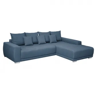 Coltar extensibil Kring Sky, 204x280 cm, suprafata dormit 230x130, montaj dreapta, culoare albastru