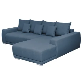 Coltar extensibil Kring Sky, 204x280 cm, suprafata dormit 230x130, montaj dreapta, culoare albastru