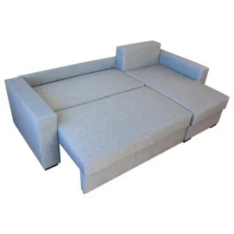 Coltar extensibil Rileft, reversibil, 235 x 140 x 97 cm, Gri, 3 Perne