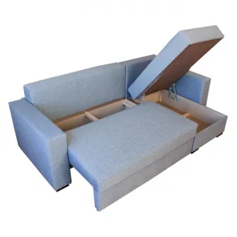 Coltar extensibil Rileft, reversibil, 235 x 140 x 97 cm, Gri, 3 Perne