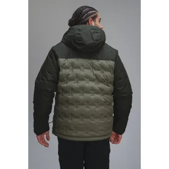 Columbia, Geaca cu umplutura de puf, pentru trekking Grand Trek III, Verde inchis, Verde deschis, 2XL
