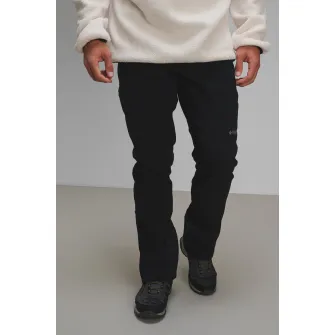 Columbia, Pantaloni cu talie ajustabila, pentru drumetii Omni-Heat Infinity Softshell, Negru stins, W38-L32