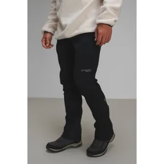 Columbia, Pantaloni cu talie ajustabila, pentru drumetii Omni-Heat Infinity Softshell, Negru stins, W38-L32