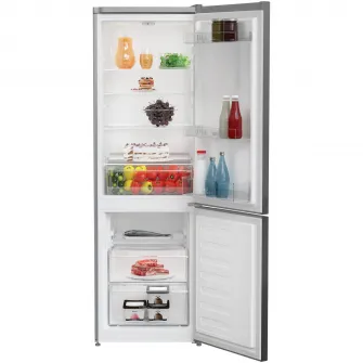 Combina frigorifica Arctic AK54270M40S, 262 l, Garden Fresh, Eco LED, Mix Zone, Clasa E, H 170.8 cm, Argintiu