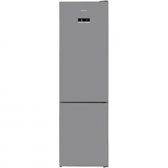 Combina frigorifica Arctic AK60406E40NFMT, 362 l, NoFrost, Display, Air Flow, Clasa E, H 202 cm, Argintiu