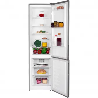 Combina frigorifica Arctic AK60406E40NFMT, 362 l, NoFrost, Display, Air Flow, Clasa E, H 202 cm, Argintiu