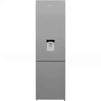 Combina frigorifica Arctic AK60406M40DS, 386 l, Clasa E, Water Dispenser, Garden Fresh, Safety Glass, XXL BOTTLE, H 202,5 cm, Argintiu