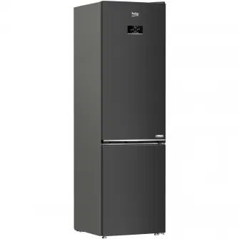 Combina frigorifica Beko B3RCNA404HXBR1, 355 l, No Frost, Clasa E, HarvestFresh, AeroFlow, H 203.5 cm, Dark inox