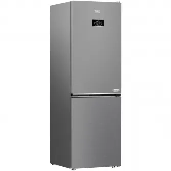 Combina frigorifica Beko B5RCNA365HXB, 316 l, No Frost, AeroFlow, HarvestFresh, Clasa D, H 186.5 cm, Argintiu