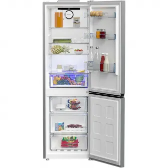 Combina frigorifica Beko B5RCNA366HXB1, 316 l, No Frost, Clasa C, AeroFlow, HarvestFresh, MaxStore, H 186,5 cm, Manhattan Gray