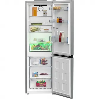 Combina frigorifica Beko B5RCNA366HXB1, 316 l, No Frost, Clasa C, AeroFlow, HarvestFresh, MaxStore, H 186,5 cm, Manhattan Gray