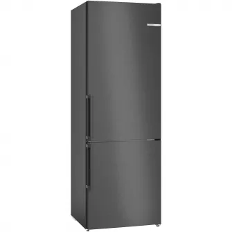 Combina frigorifica Bosch KGN49VXDT, 440 l, NoFrost,Clasa D, H 203 cm, Black Inox AntiAmprenta