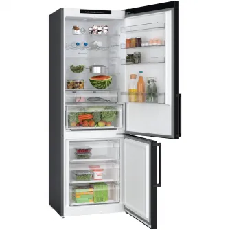 Combina frigorifica Bosch KGN49VXDT, 440 l, NoFrost,Clasa D, H 203 cm, Black Inox AntiAmprenta