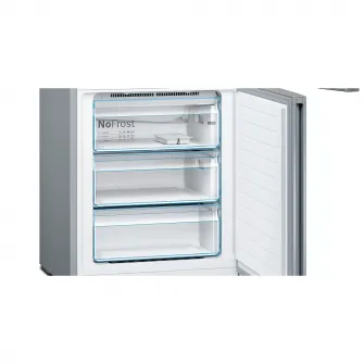 Combina frigorifica Bosch KGN49XIEA, 438 l, Clasa E, NoFrost, VitaFresh, H 203 cm, Inox antiamprenta