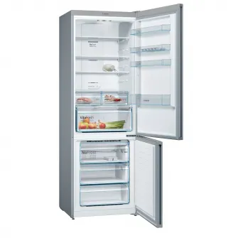 Combina frigorifica Bosch KGN49XLEA, 438 l, NoFrost, VitaFresh, Clasa E, H 203 cm, Argintiu