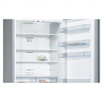 Combina frigorifica Bosch KGN49XLEA, 438 l, NoFrost, VitaFresh, Clasa E, H 203 cm, Argintiu