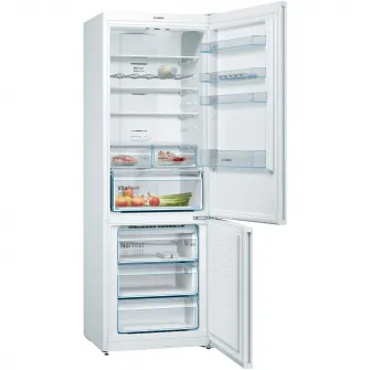 Combina frigorifica Bosch KGN49XWEA, 438 l, NoFrost, Clasa E, H 203 cm, Alb