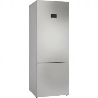 Combina frigorifica Bosch KGN56XLEB, 508 l, NoFrost, PerfectFit, Iluminare LED, Clasa E, H 193 cm, Inox