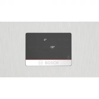 Combina frigorifica Bosch KGN56XLEB, 508 l, NoFrost, PerfectFit, Iluminare LED, Clasa E, H 193 cm, Inox