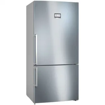Combina frigorifica Bosch KGN86AIDR, 631 l, NoFrost, PerfectFit, Iluminare LED, Clasa D, H 186 cm, Inox AntiAmprenta