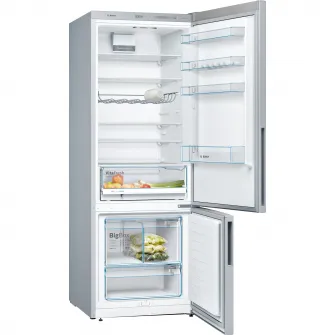 Combina frigorifica Bosch KGV58VLEAS, 503 l, Low Frost, VitaFresh, Clasa E, H 191 cm, Argintiu