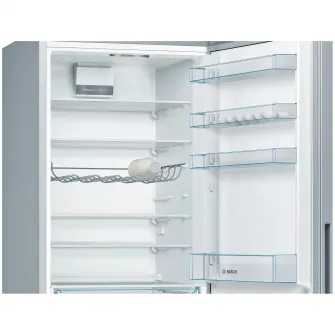 Combina frigorifica Bosch KGV58VLEAS, 503 l, Low Frost, VitaFresh, Clasa E, H 191 cm, Argintiu