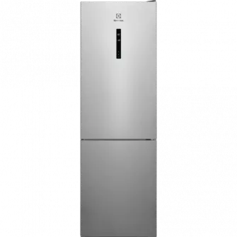 Combina frigorifica Electrolux LNT7ME32X3, 330 l, No Frost, Afisaj LCD, CustomFlex, Multi Flow, Iluminare LED, Clasa E, H 186 cm, Inox antiamprenta