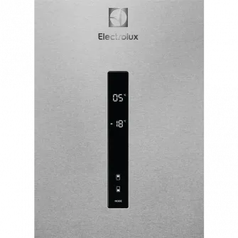 Combina frigorifica Electrolux LNT7ME32X3, 330 l, No Frost, Afisaj LCD, CustomFlex, Multi Flow, Iluminare LED, Clasa E, H 186 cm, Inox antiamprenta