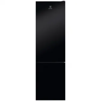 Combina frigorifica Electrolux LNT7ME36K2, 366 l, No Frost, Control electronic, Multi Flow, Iluminare LED, Clasa E, H 201 cm, Negru