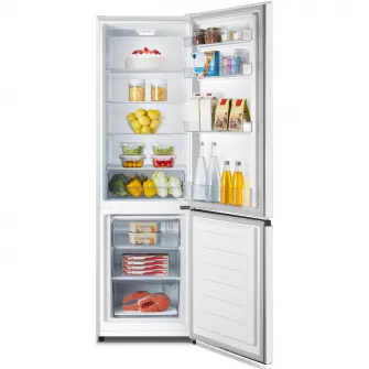 Combina frigorifica Heinner HC-HM269E++, 269 l, Clasa E, Control mecanic, Iluminare LED, H 180 cm, Alb