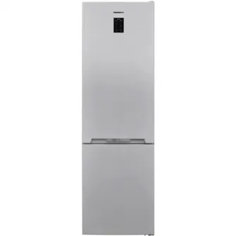 Combina frigorifica Heinner HCNF-V366SE++, 366 l, No Frost, Clasa E, Display, Control electronic, Iluminare LED, Alarma usa deschisa, H 201 cm, Argintiu