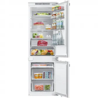 Combina frigorifica incorporabila Samsung BRB80F26BDF0EO, 264 l, No Frost, Twin Cooling, Smart Things AI Energy, Cool Select+, Optimal Fresh+, Space Max, Clasa D, 177.5 cm