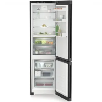 Combina frigorifica Liebherr CBNbda 572i, 360 l, No Frost, BioFresh, DuoCooling, Interior Fit, Clasa A, H 201.5 cm, Antracit