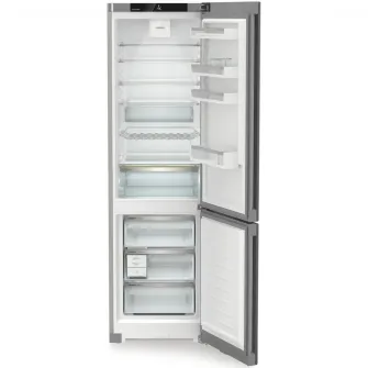 Combina frigorifica Liebherr CNsda 5723, 371 l, No Frost, EasyFresh, DuoCooling, Interior Fit, Clasa A, H 201.5 cm, Inox