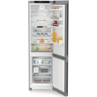 Combina frigorifica Liebherr CNsda 5723, 371 l, No Frost, EasyFresh, DuoCooling, Interior Fit, Clasa A, H 201.5 cm, Inox